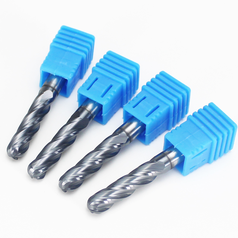 CNC Solid Carbide Square Ball Nose Milling Cutters Rough End Mill Nano Coating Stainless Steel Cutting Tools-ODM OEM Customized