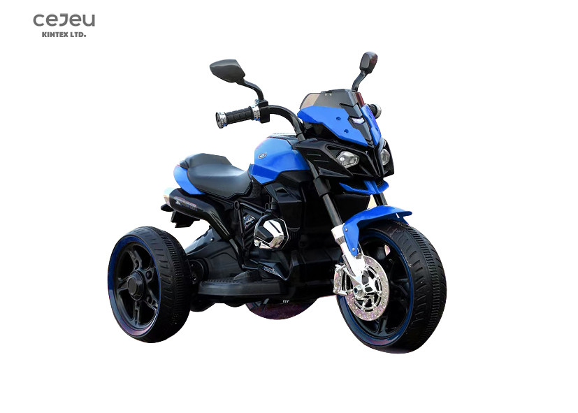 Dual Drive Kids Riding Motorcycles Handle Accleration 6V4AH