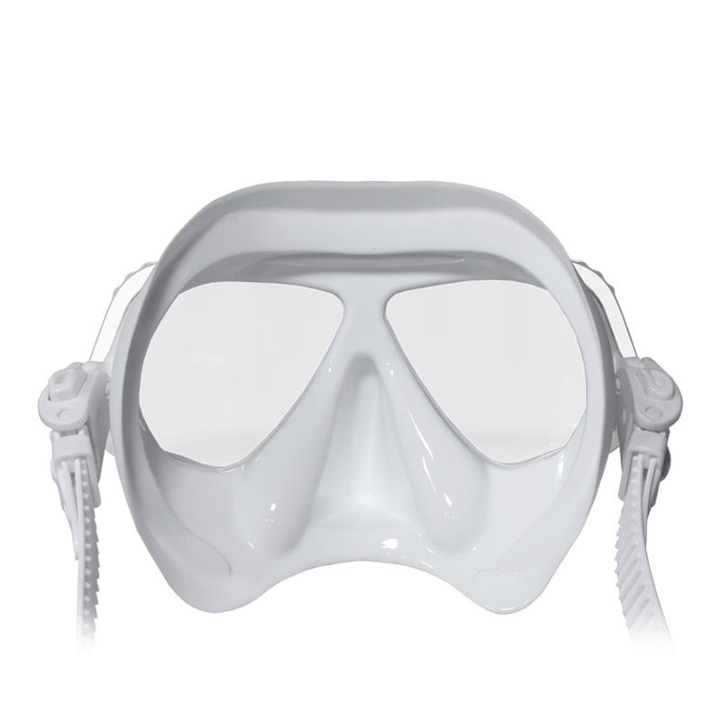 Black Silicone Face Scuba Mask Dive Goggles Aluminium Alloy Frame