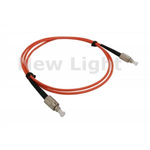 1m 3ft FC UPC - FC UPC Optical Fiber Patch Cord Duplex 2.0mm PVC For Gigabit