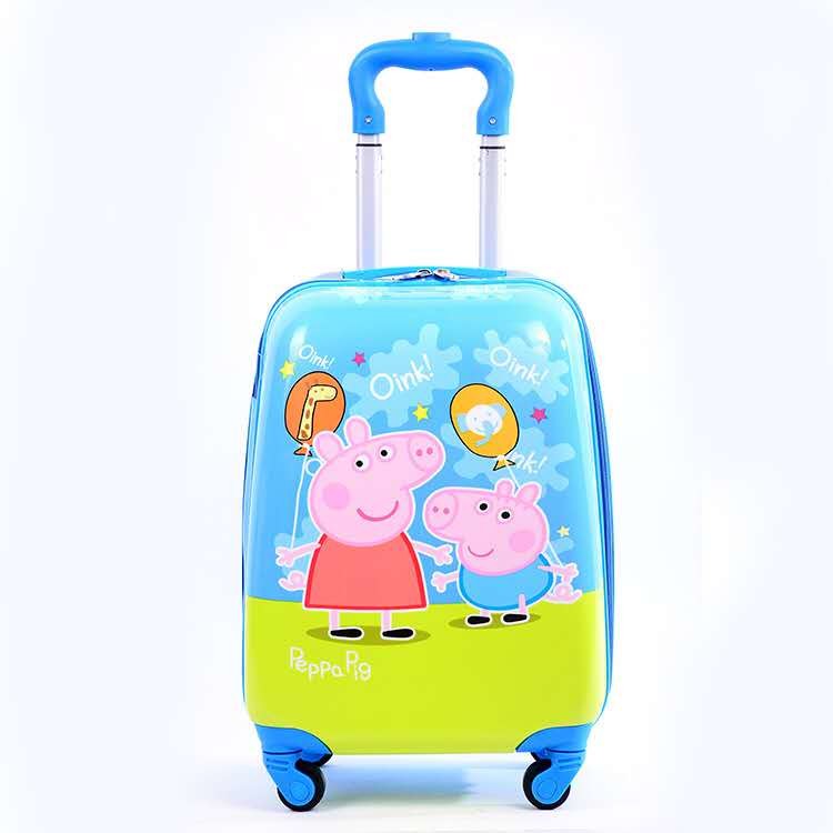 16 inch ABS PC Children School Bag with Cartoon filming Luggage Bag