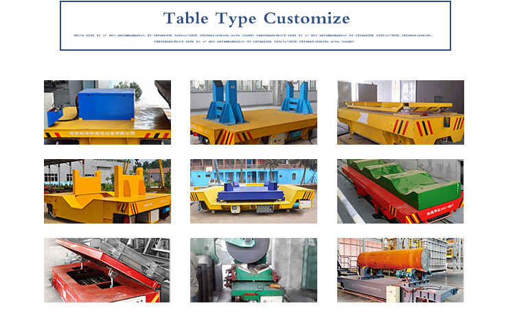 Eletcric Steerable 15t Transfer Carriage Moving On Epoxy Floor