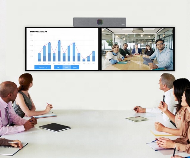 Android All-in-one ultra HD 4K Camera with Microphone and Speaker USB video sound bar for video conference