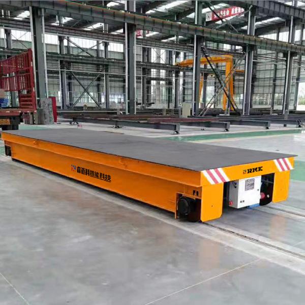 Heavy Load Rail Transfer Trolley With Steel Plate Battery Power Railroad