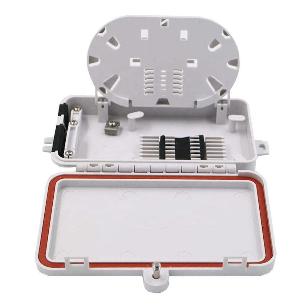 1*8 PLC Splitter 12 Cable Entrance FTTH Optical Fiber Distribution Box