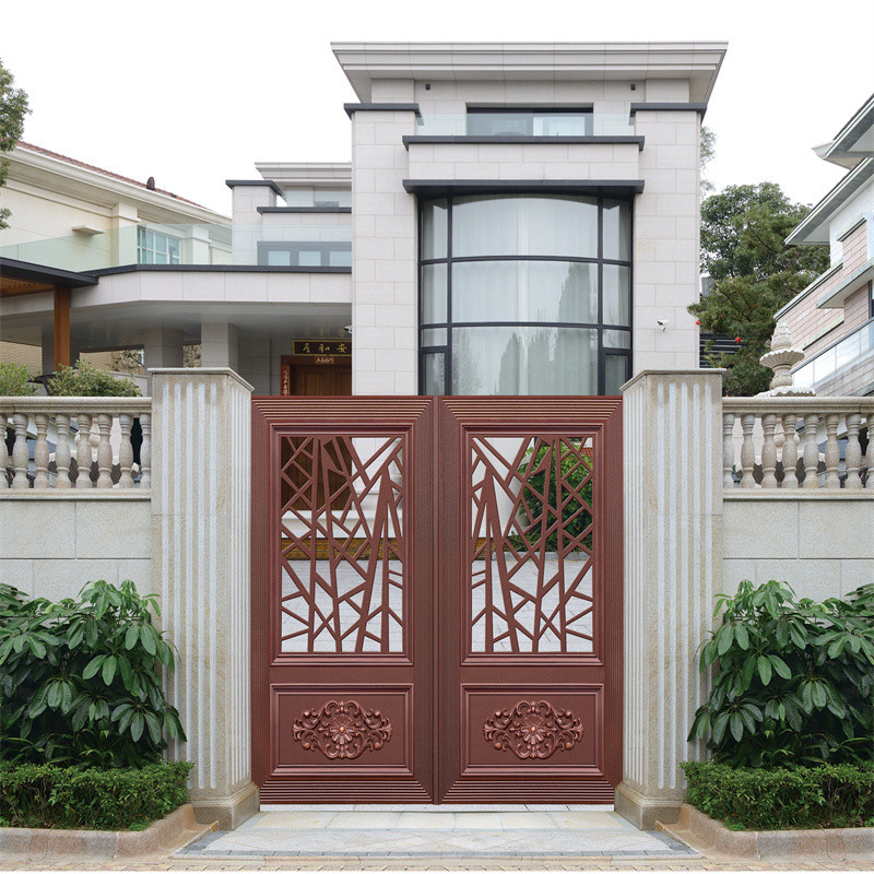 Smart Profile Cast Aluminum Gate Security Doors For Villa Garden