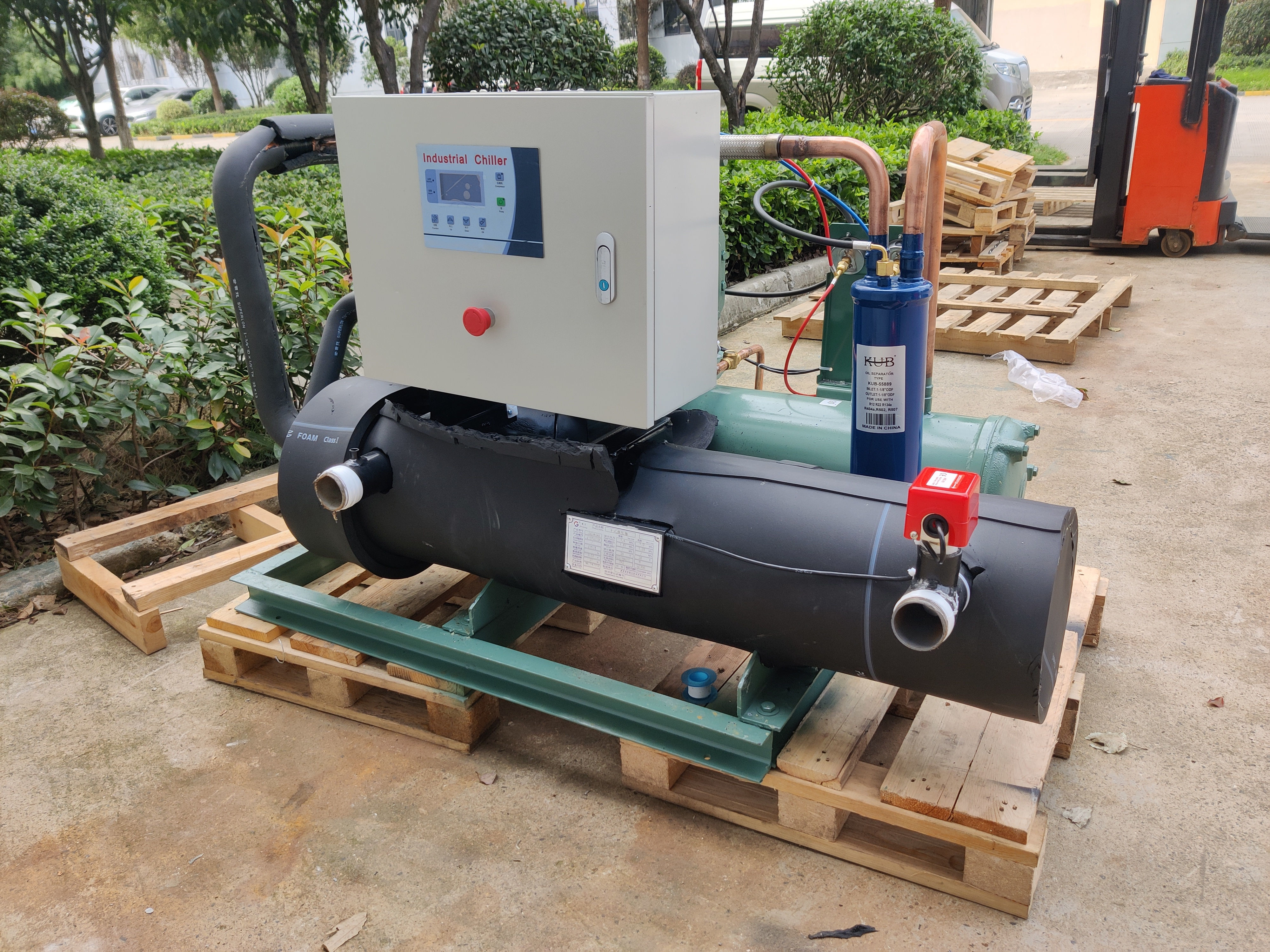 4YG15.2 380V 50HZ Customized Cold Water Refrigeration Equipment Water Cooled Condenser Equipment