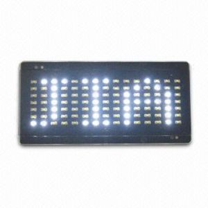 LED name badge and message display cap with 9 speed and brightness level