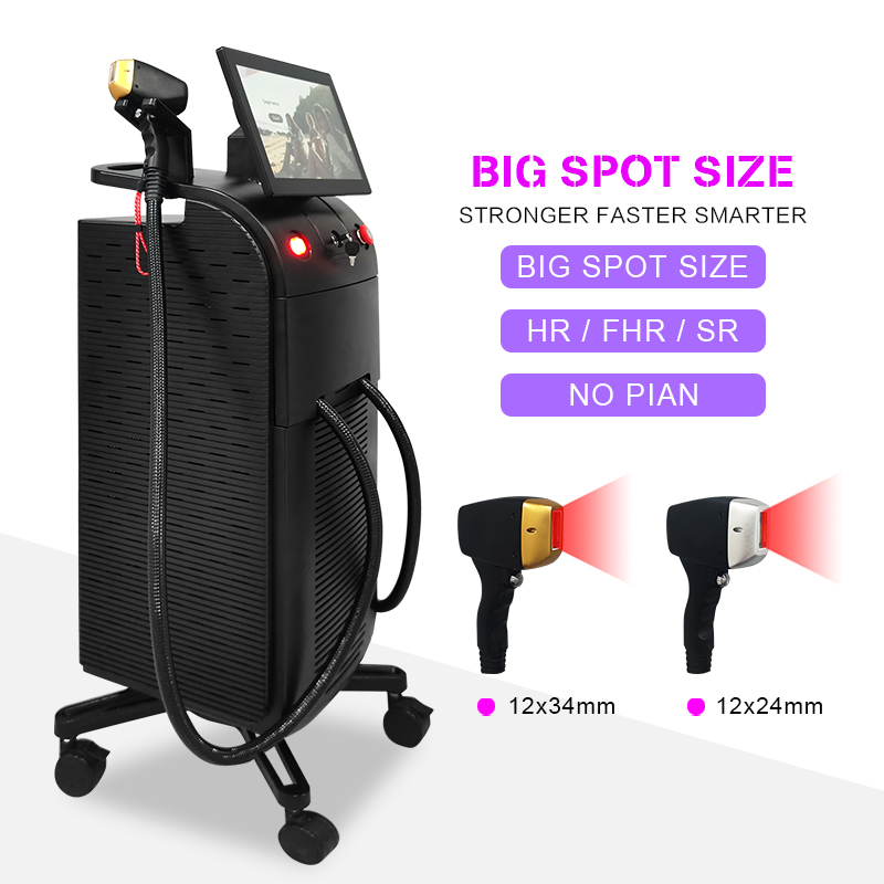 755 808 1064 Ice 3 Wavelength Diode Laser Hair Removal Skin Whitening Beauty Device