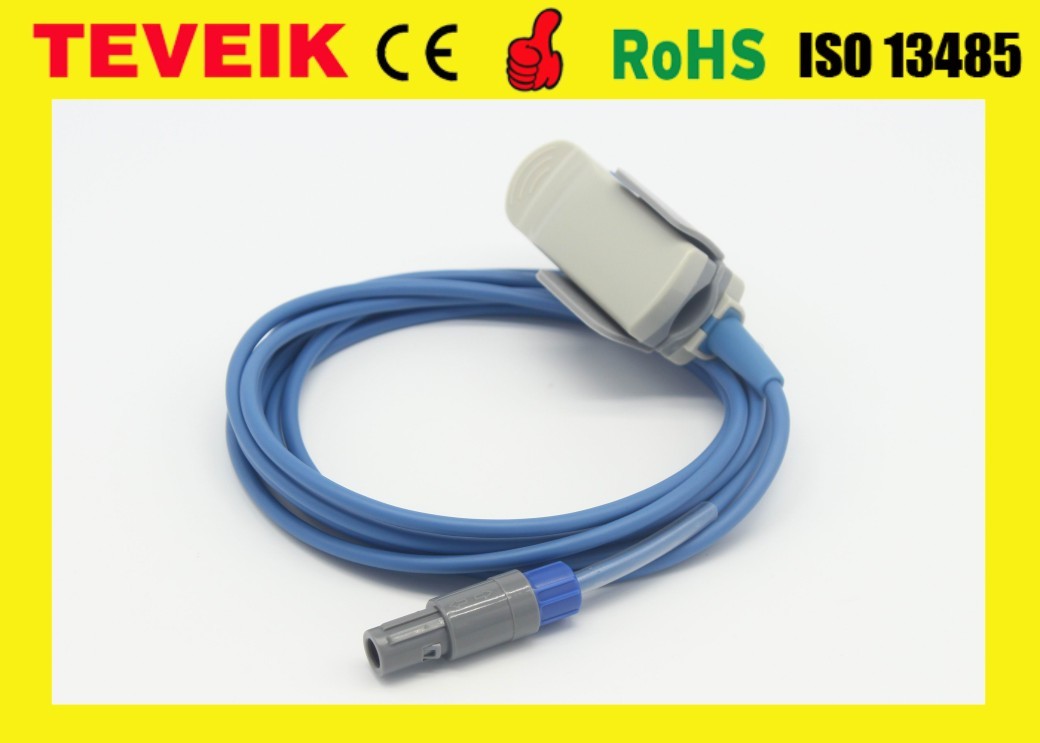 3F Adult Finger Clip Redel 6pin 10ft Reusable SpO2 Sensor medical cable