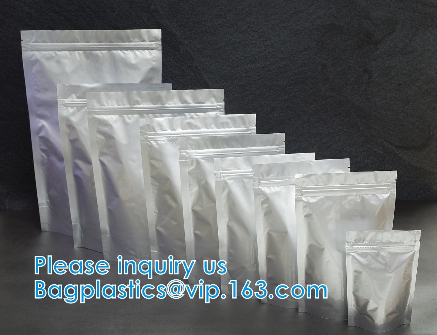 Zipper Lock Leakproof Reusable Storage Pouches For Zip Food Storage Lock Packaging With Tear Notches