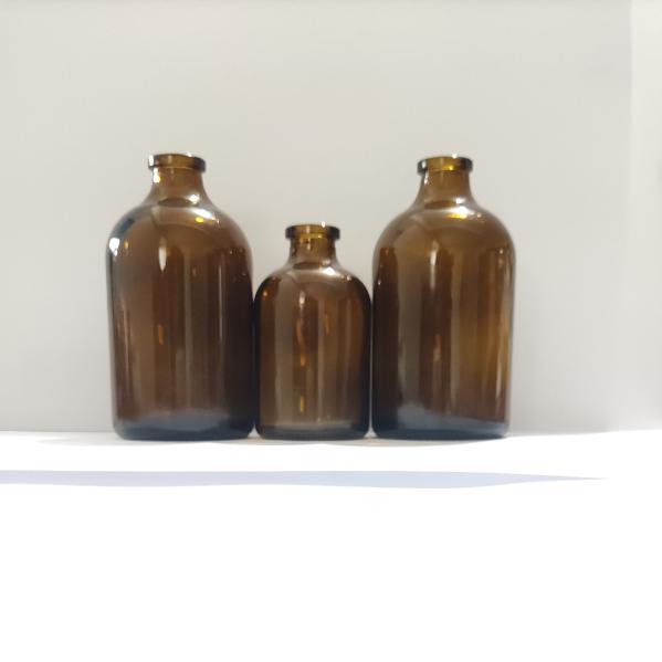 Wholesale 20ml 30ml 50ml 100m Amber Medicine Glass Pharmaceutical Bottle Moulded