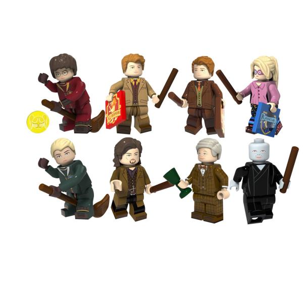 Movie characters harry series hogwarts malfoy potteres action figures building
