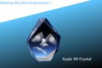  EAGLE 3D CRYSTAL PRESTIGE/3D LASER EAGLE CRYSTAL AWARD/3D LASER ENGRAVING CRYSTAL TROPHY Manufactures
