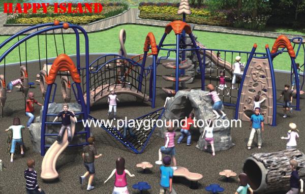 Climbing Playground Equipment For Outdoor By UV Resistance LLDPE Galvanized