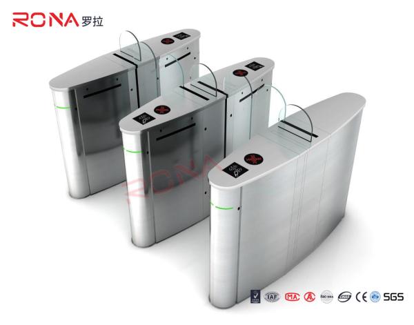 Stainless Steel Sliding Turnstile Security Systems For Office Building 1410MM