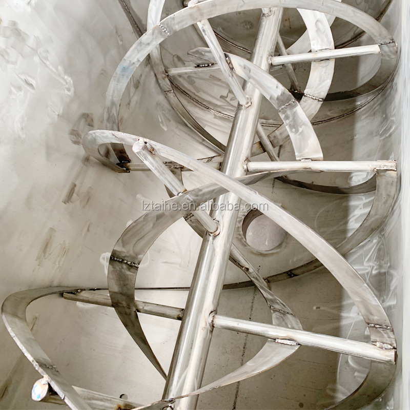 1600 KG Manure Fertilizer Mixing Machine Horizontal Ribbon Blender Powder Mixer with Customer Required Voltage