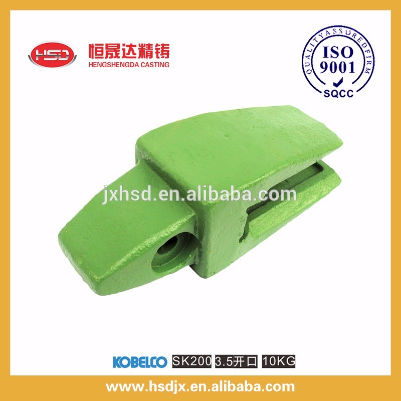 Long type construction machinery excavator parts bucket flat teeth/tooth point/tip from HSD factory china made
