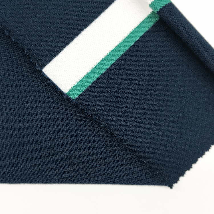 Custom Green Black and White Stripes Fabric, Soft Cotton Striped Pique Fabric for Baby Cloth