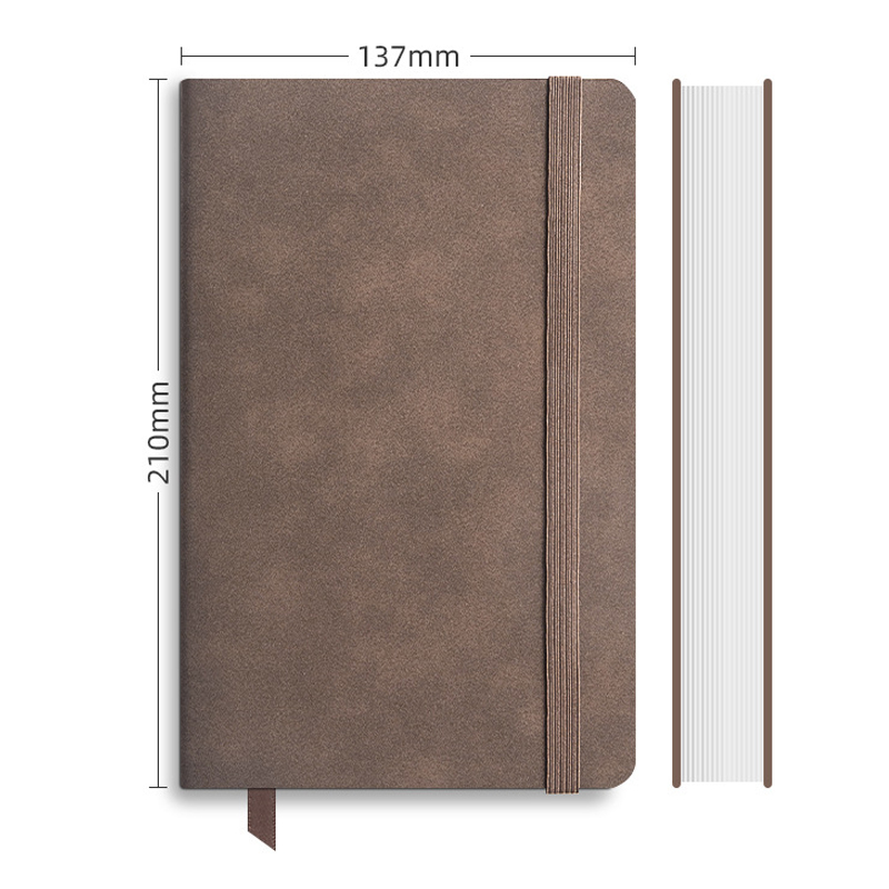 Reusable Soft Leather Notebook A5 Dotted 137mm Width Multi Colors