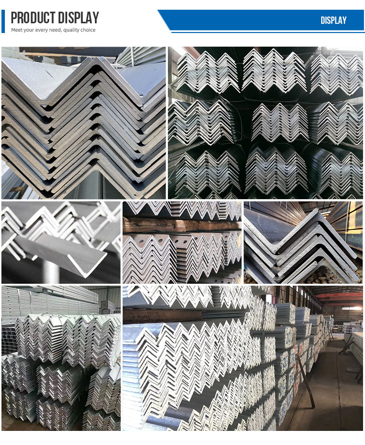 Factory Direct Sales Q235b Angle Steel Hot-dip Galvanized Equilateral Hot-rolled Shelf Galvanized Angle Iron