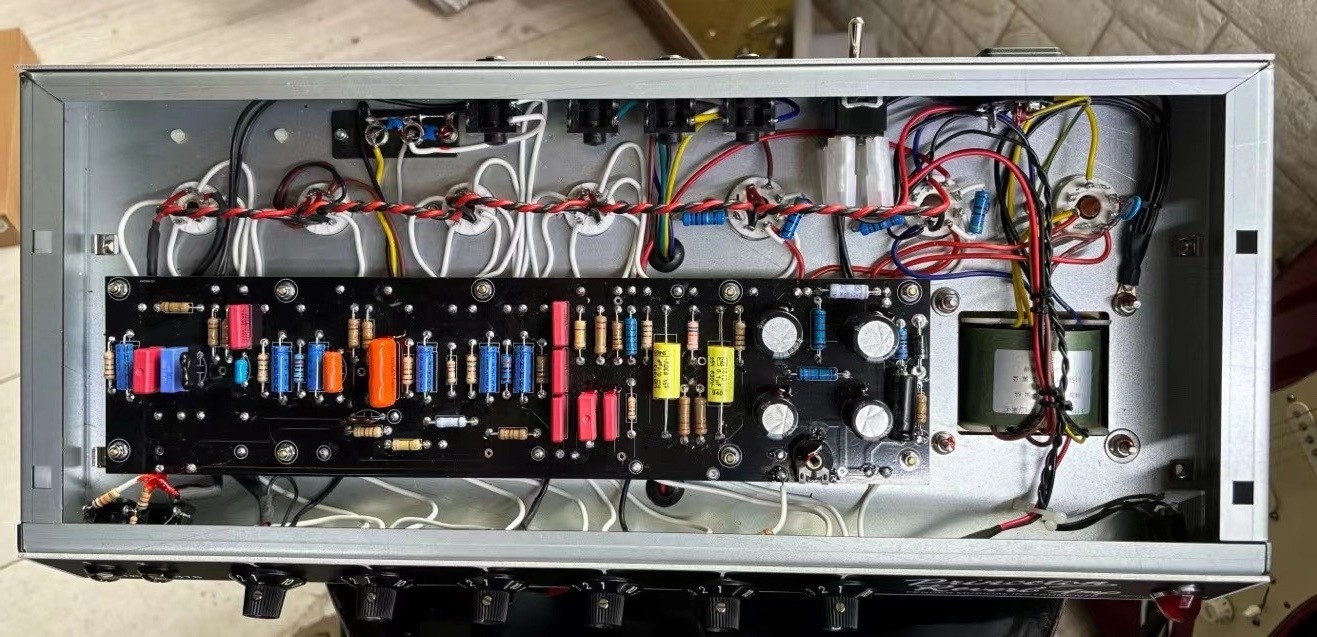Custom Handwired AA764 circuit with tube driven spring reverb and tremolo CLASSIC REVERB AND TREMOLO