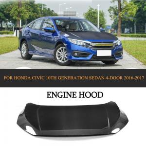 China 2016 Carbon Fiber Engine Bonnet Hood for Honda Civic 10th 16-17 on sale