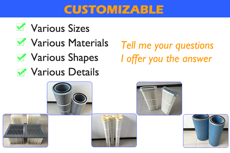 215mm Inner Diameter Polyester Fiber Industrial Air Dust Collector Filter Cartridge