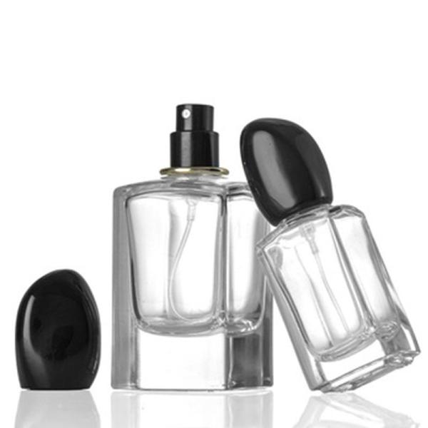 Hotsale 50ML & 100ML Glass Sprayer Bottle for Perfume Empty Square Perfumery
