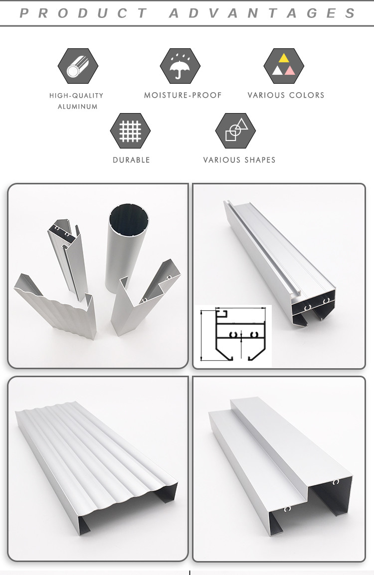 Electrostatic Aluminium Window Profile T8 Temper 8.5mm Height