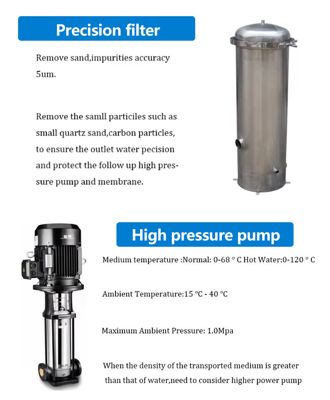 Factory 500LPH Reverse Osmosis Water Treatment Filtration System RO Plant