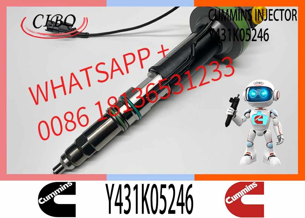 Common Rail Diesel Fuel Injector Y431K05246 4089972 For Cummins QSK19 QSK38 QSK60