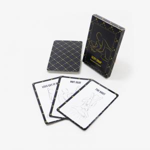 China Do Or Dare Bedroom Black Ambiguous Intimacy Game Cards For Couples Sexy Adult Card Games on sale