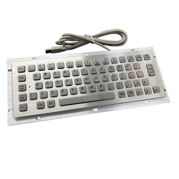 IP65 / IK07 Stainless Steel Keyboard waterproof dustproof Industrial Keyboard