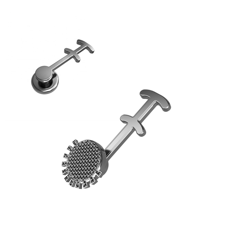 2024 MFDS Safety Standard Design Stainless Steel Dental Orthodontic Lingual Button with Hooks