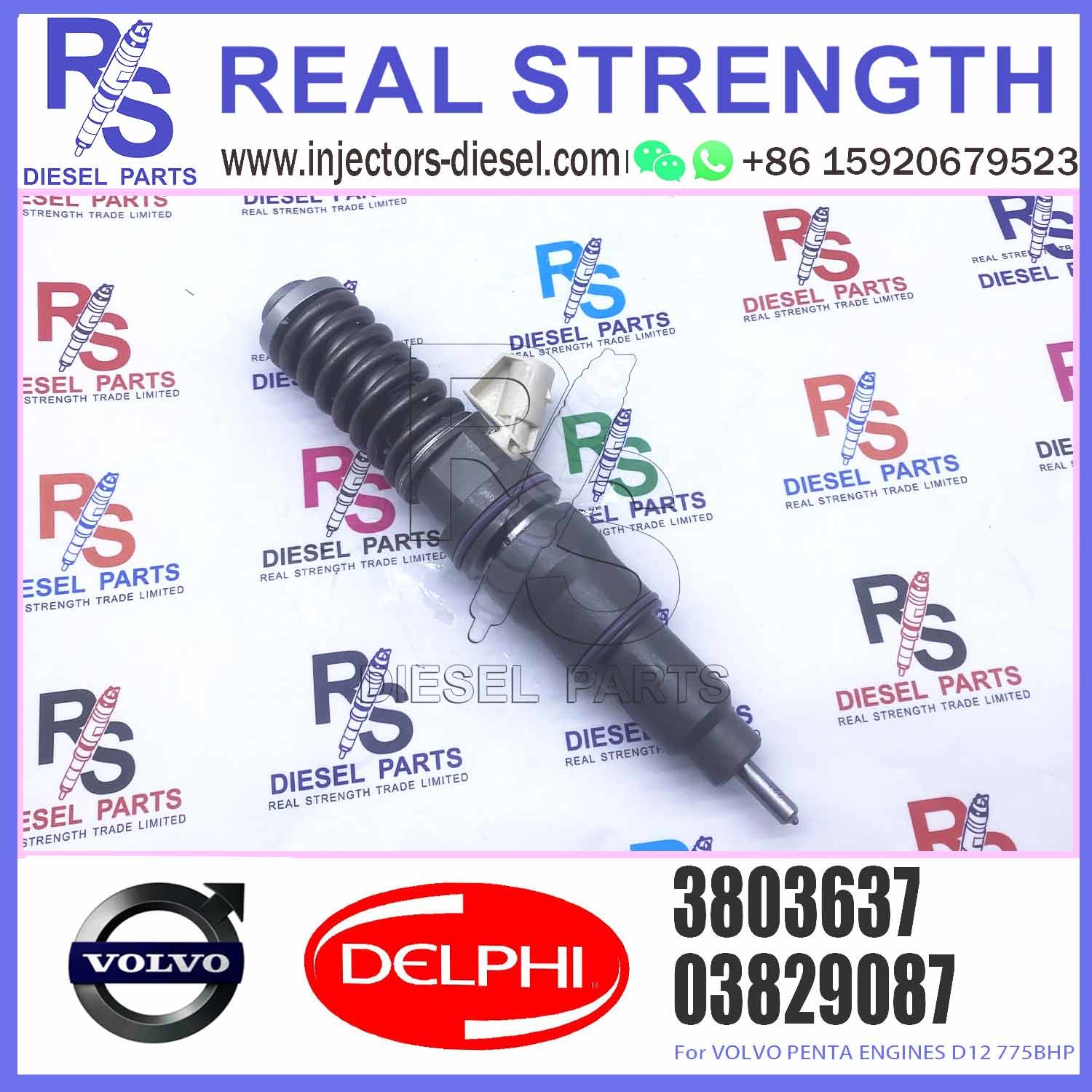 3803637 20430583 21582096 Fuel Injector for V-O-L-V EC460B EC360B Truck FH12 Penta