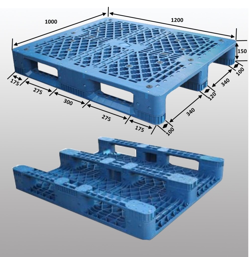 corrugated plastic tub storage pallet