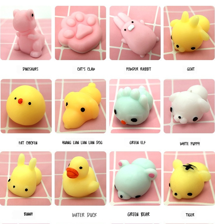 Mini Toy Super Cute 'Little Dumpling' Squishy Novelty Decompression Ball for Boys Fun Hand Squeezing Small Animal Toy