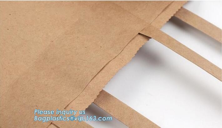 Flower carrier bag with different color customized pot plants kraft paper bag with handle,stamping logo fancy paper flow