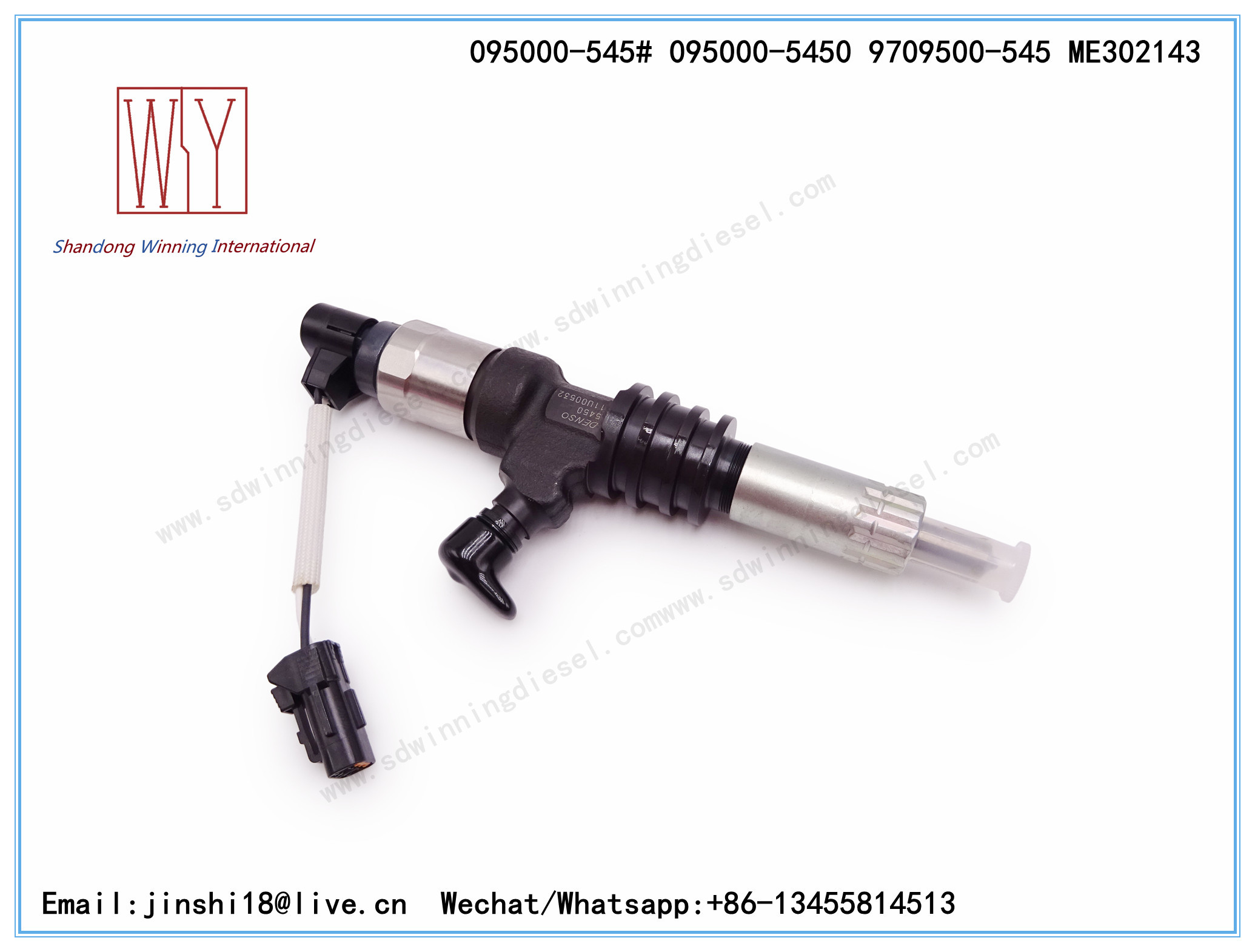 DENSO GENUINE AND BRAND NEW DIESEL COMMON RAIL FUEL INJECTOR 095000-5450 095000-5452 9709500-545 ME302143 0950005450