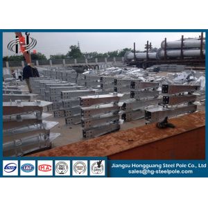 Electric Overhead Transmission Line Pole Double Circuits 110KV In Dodecagonal