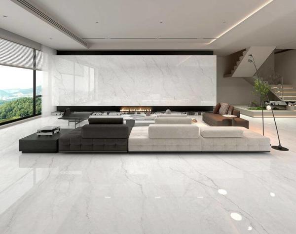 Acid-Resistant Indoor Floor Glazed Polished Porcelain Tile 1200x1800x9mm For