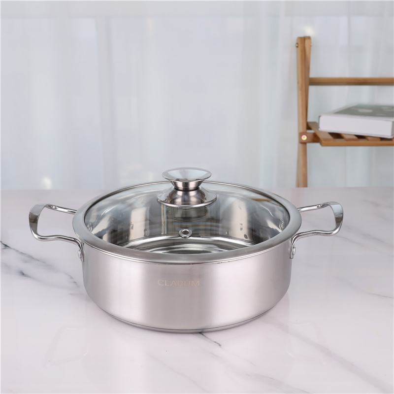 Non Stick 201 Stainless Steel 3pcs Hot Pot Stock Soup Pot