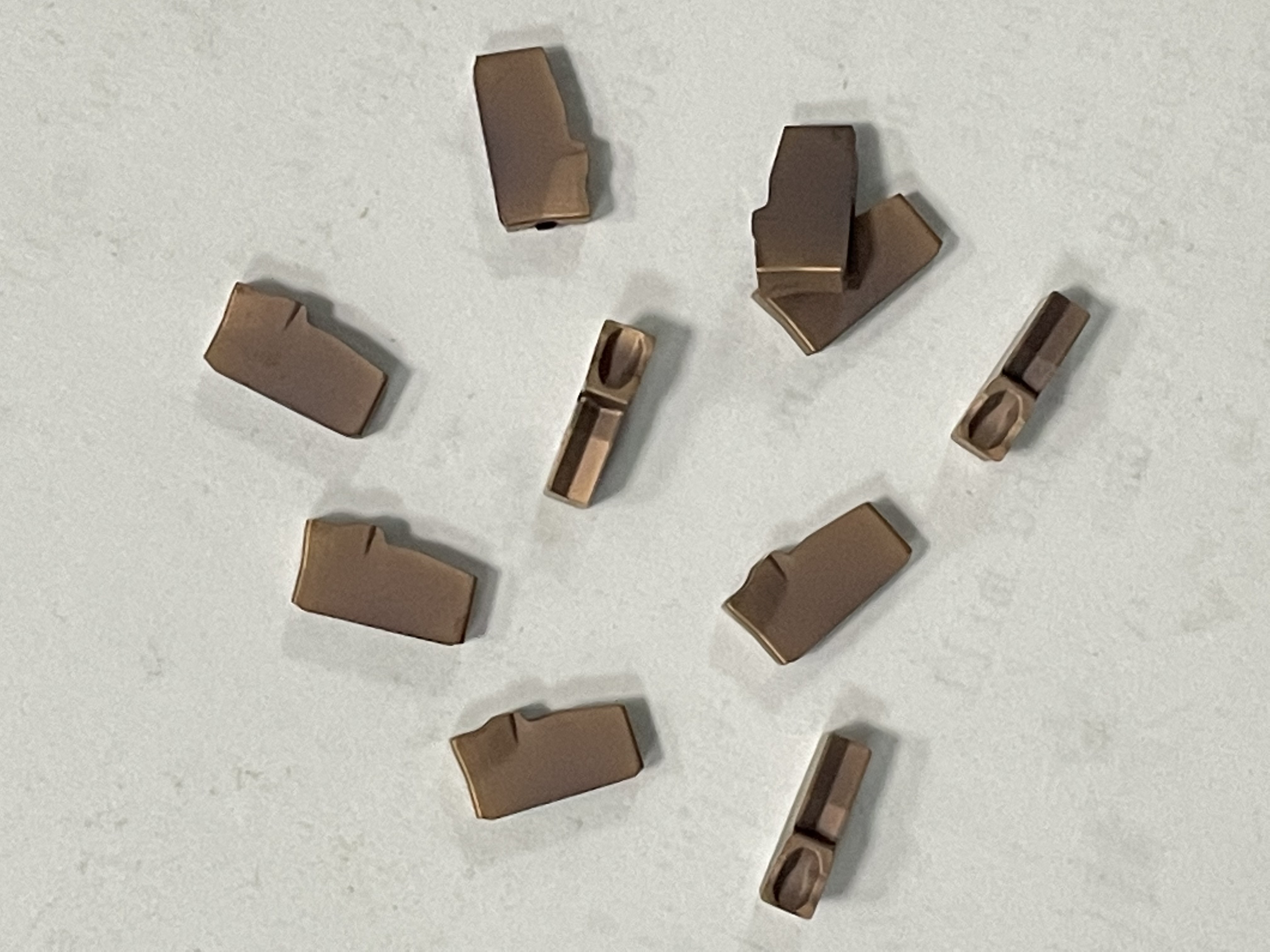 Carbide Parting Coated Carbide Inserts , N151.2 N123 Grooving Tools For Lathe