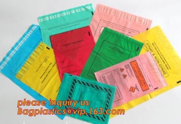 Biodegradable PLA Plastic Bag Corn Starch Biohazard Specimen Zip lockk Bag, LDPE