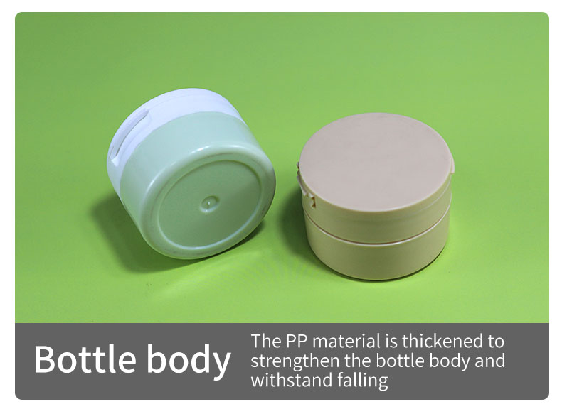 100g Flip Top Lid Double Wall PP Plastic Jars for Body Cream and Body Butter Cosmetic Containers