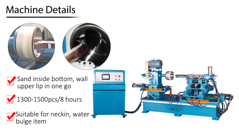 Industrial Cookware Production Machine For Pot Pan Sanding