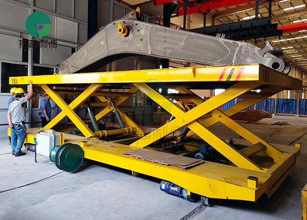 Material Handling Equipment Electric Transfer Carts with Scissors Lifting for Shipbuilding Refittings