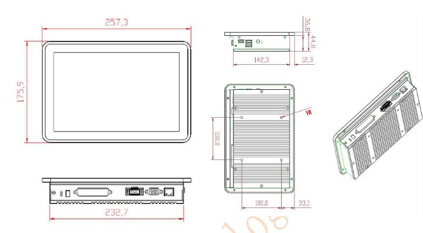 12V / 5A Mini Computer , Laser Marking Solutions With Windows 10 System