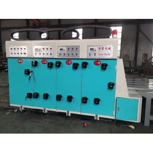 Chain Feeder Semi Auto 1-4 Colors Fruit Box Pizza Box Corrugated Box Printing